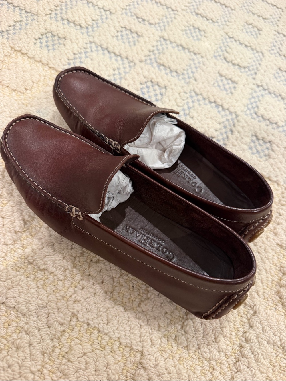 Cole Haan Brown Leather Driving Loafers Women’s 7.5B Slip-On Moccasins - Picture 6 of 7